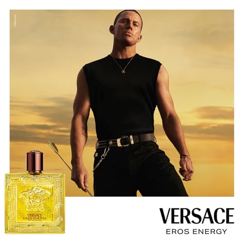 Versace Eros Energy EDP spray close-up for long-lasting sillage and modern dressing ritual.