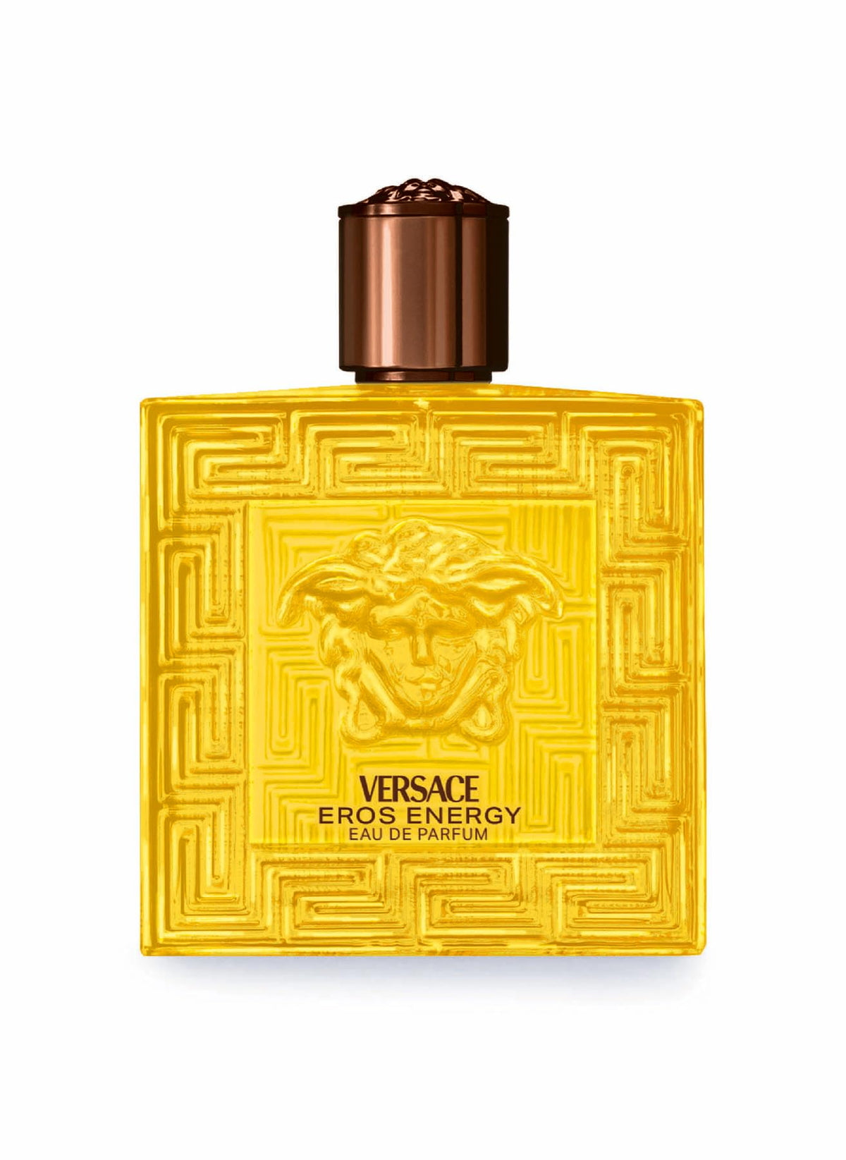 Versace Eros Energy Pour Homme bottle-front view for bold daytime confidence.