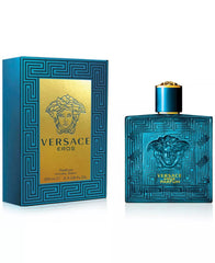 Versace Eros for Men Parfum packaging and silhouette hint at a refined, lasting signature