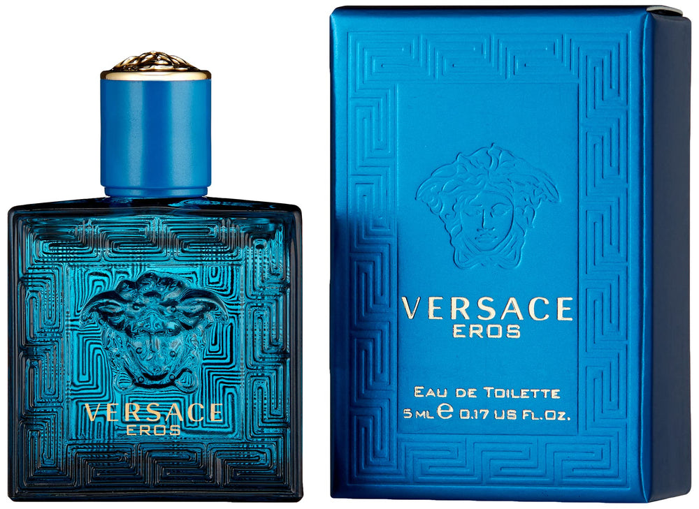 Versace Eros mini EDT splash box showcases collectible gift-ready presentation