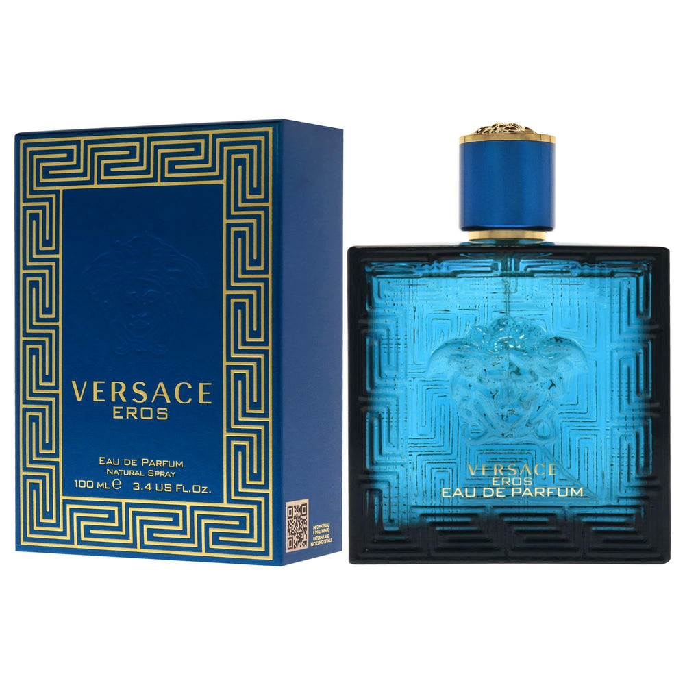 Versace Eros spray-action shows easy application with lasting projection.
