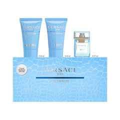 Versace Man Eau Fraiche bottle front highlights the iconic design for a refined everyday fragrance