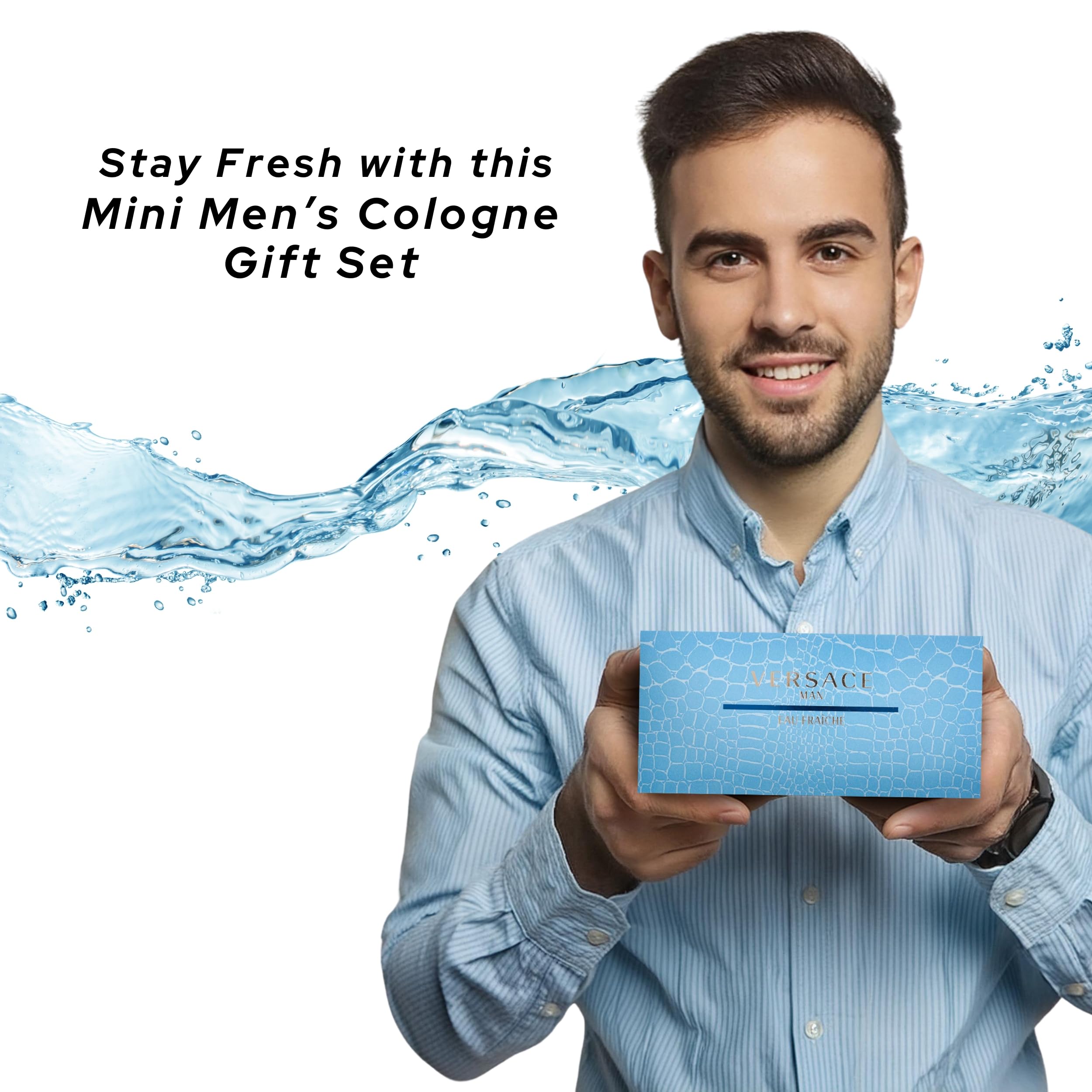 Versace Man Eau Fraiche gift set evokes premium travel-ready fragrance collection