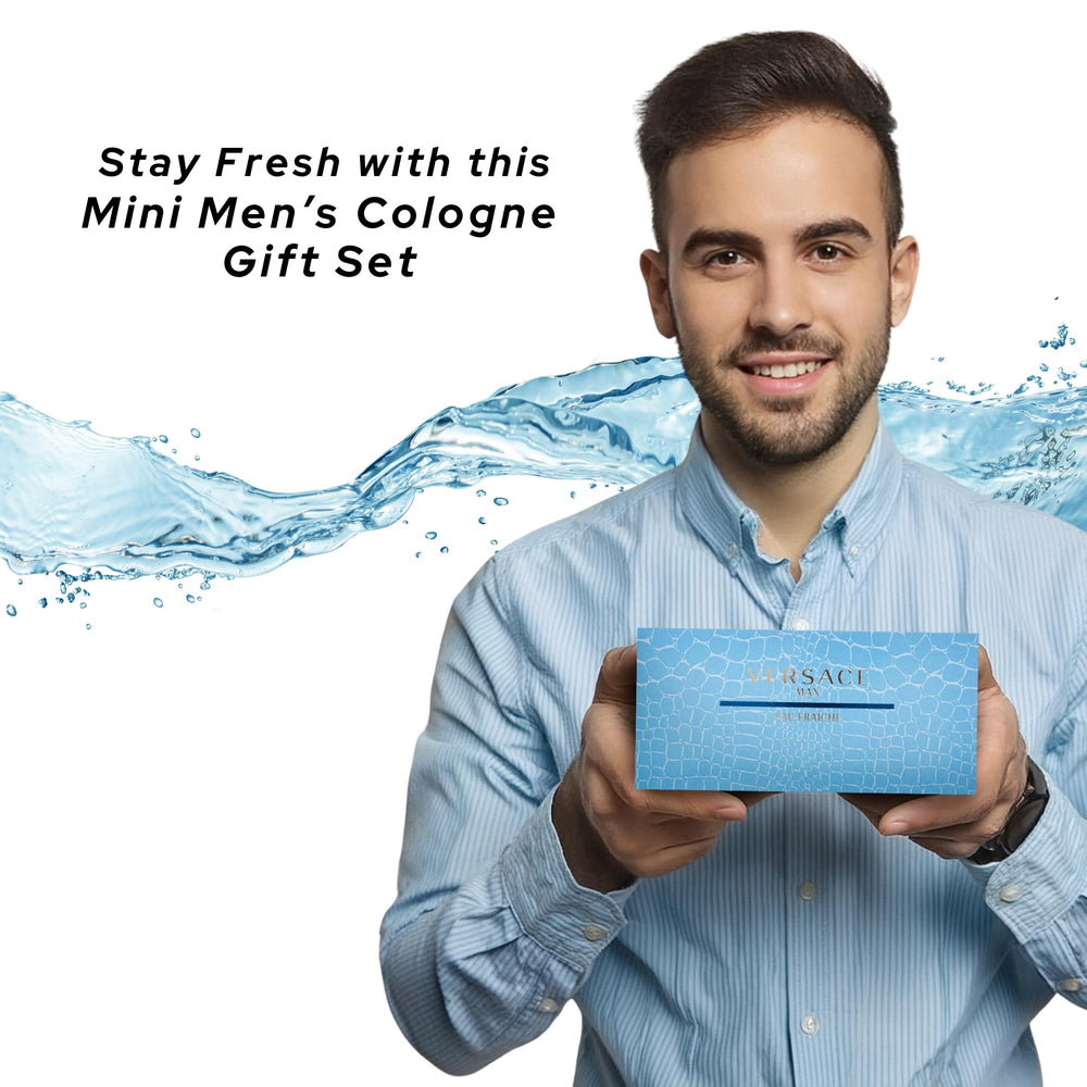 Versace Man Eau Fraiche gift set evokes premium travel-ready fragrance collection