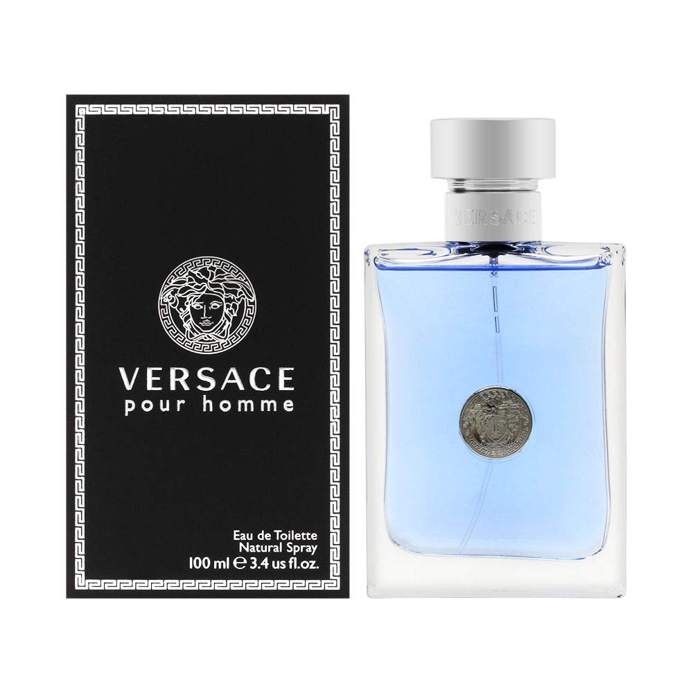Versace Pour Homme 3.4 oz EDT bottle for everyday confidence and refined daytime wear
