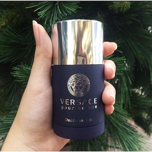 Versace Pour Homme deodorant stick in use with smooth glide for underarm freshness