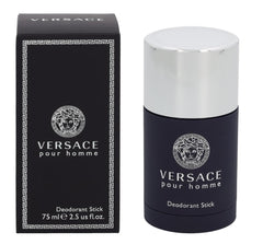 Versace Pour Homme deodorant stick front view showing sleek design for daily grooming