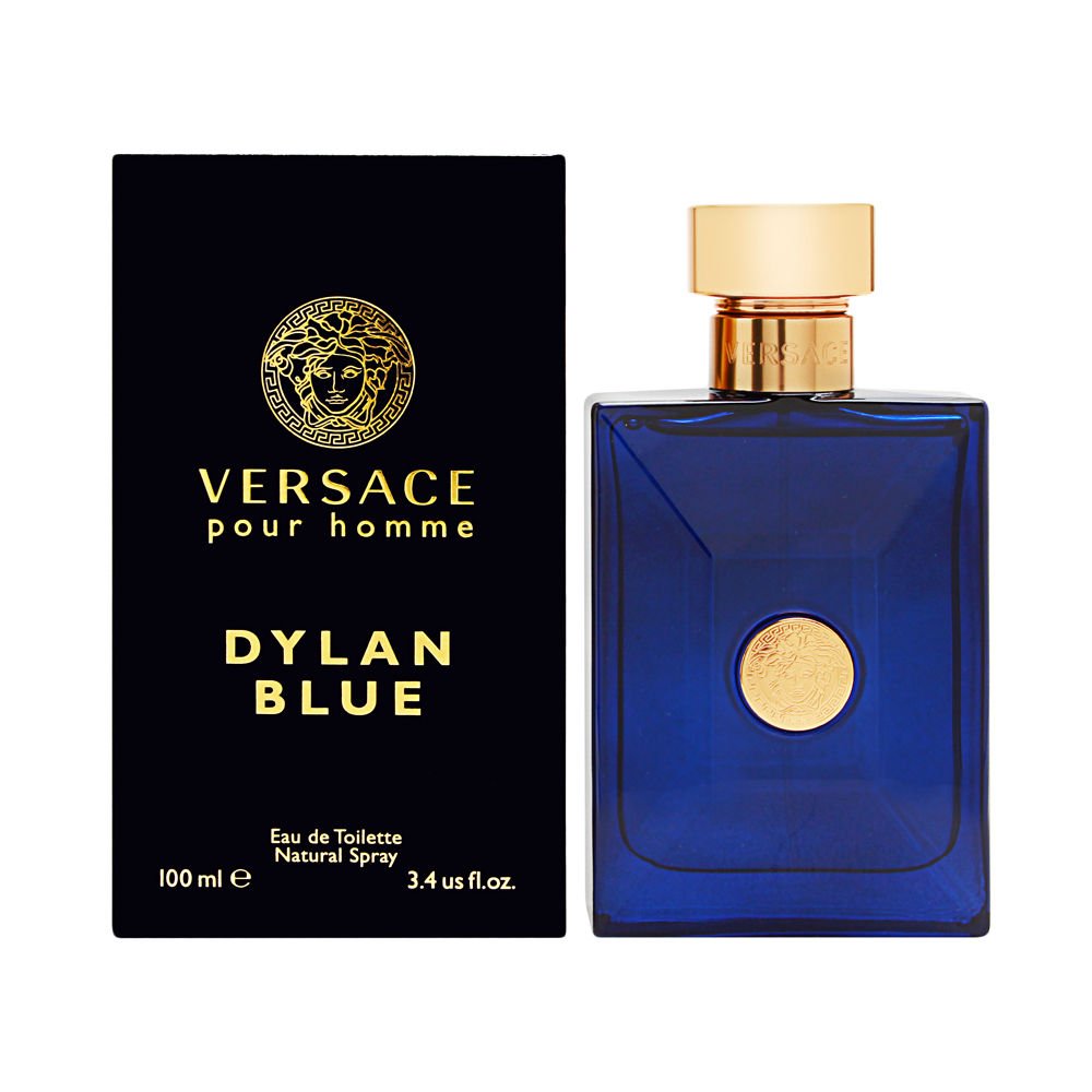 Versace Pour Homme Dylan Blue bottle close-up for all-day confident wear.