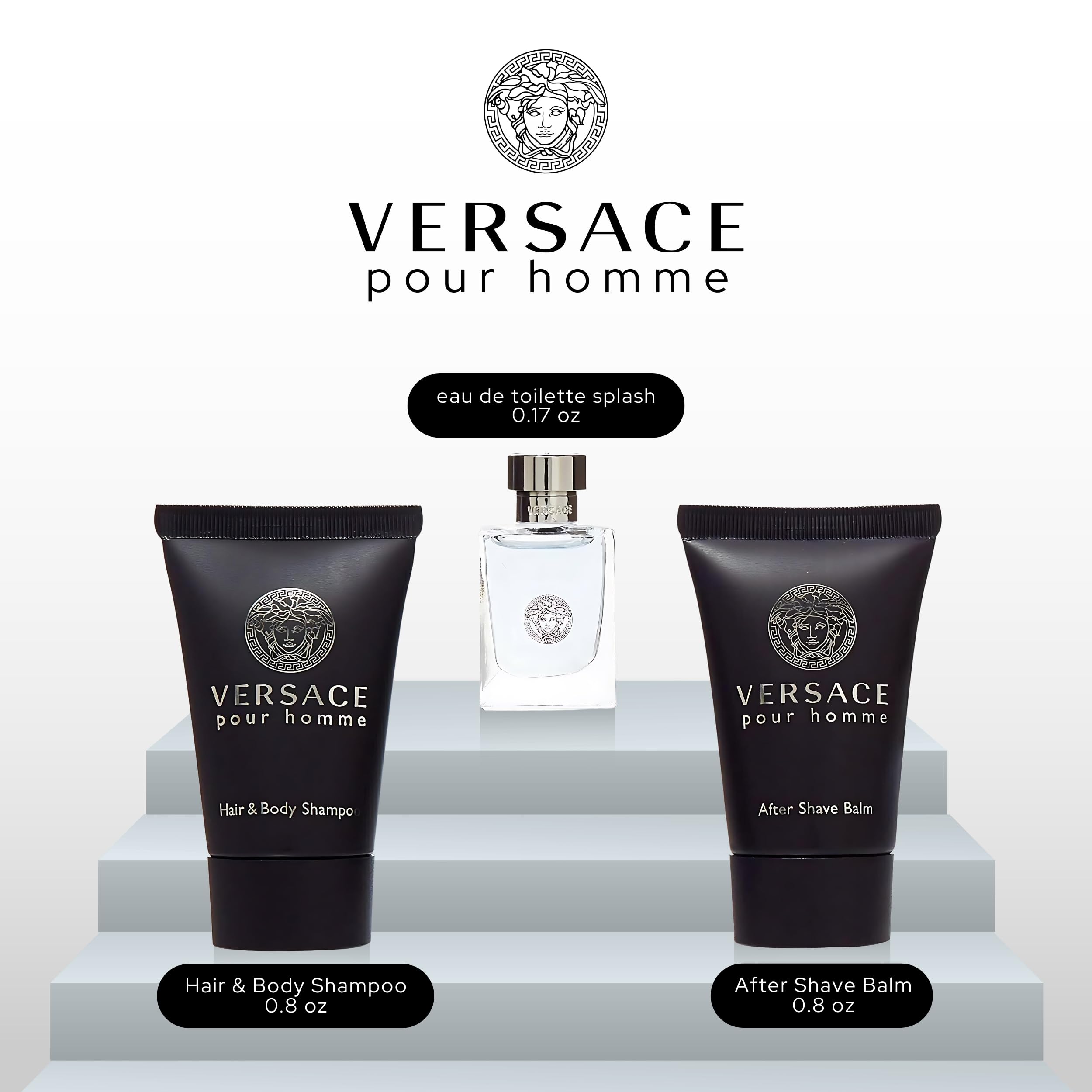Versace Pour Homme hair and body shampoo mini tube for travel
