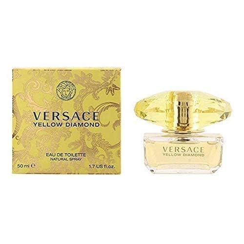 Versace Yellow Diamond cap gold detail mirrors luxurious scent experience