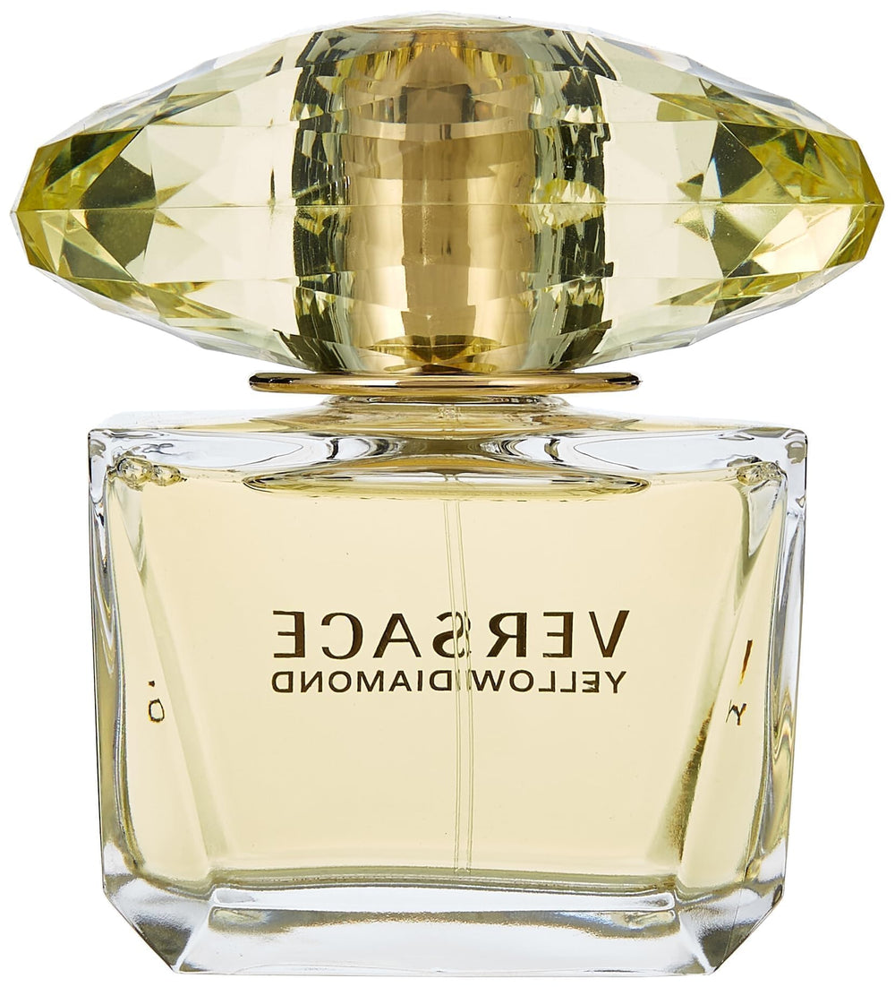 Versace Yellow Diamond front label signals authentic design and classic branding