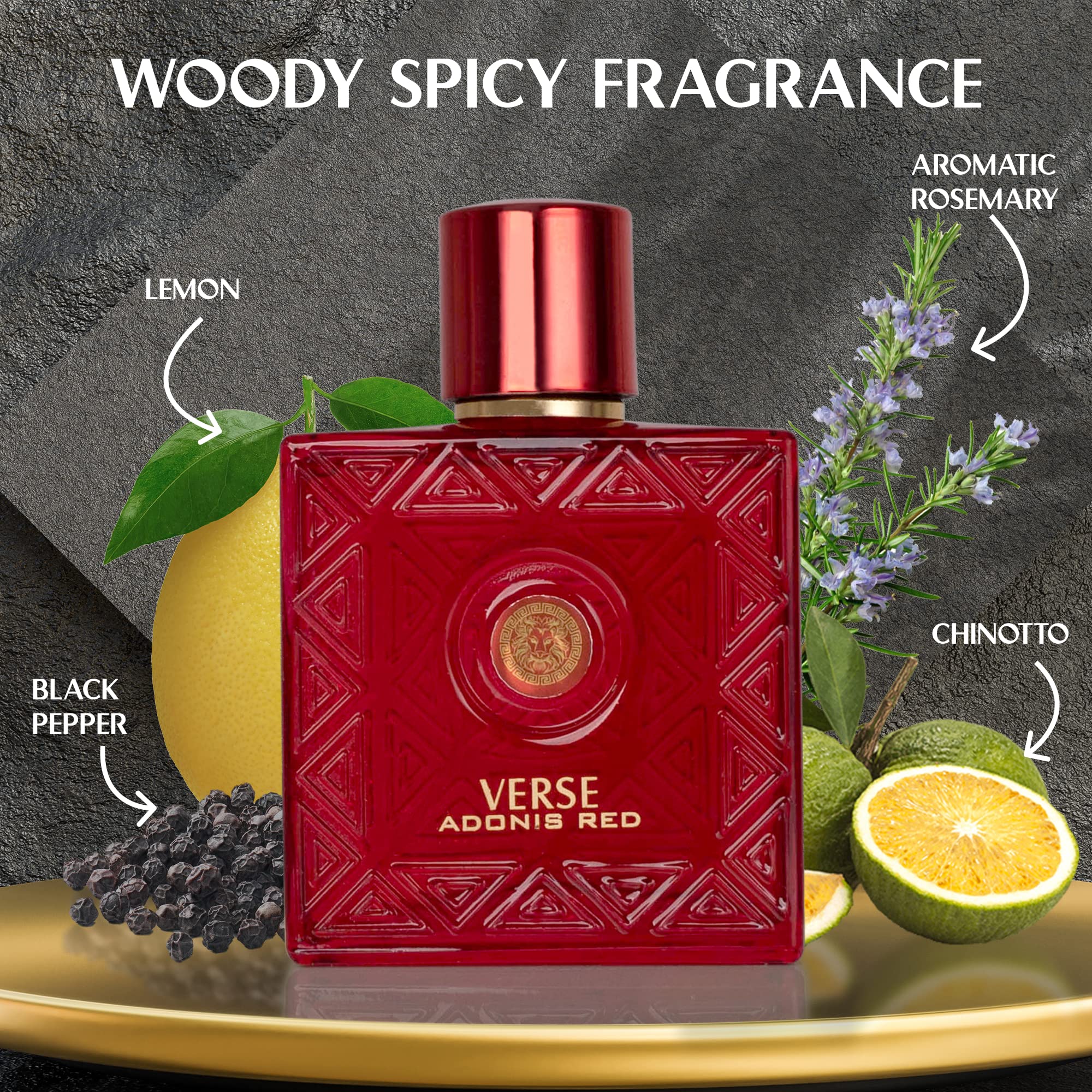 NovoGlow Verse Adonis Red cap close-up, sleek design for confident daily wear.