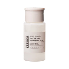 Versed Baby Cheeks toner bottle on shelf delivering gentle hydration for sensitive skin