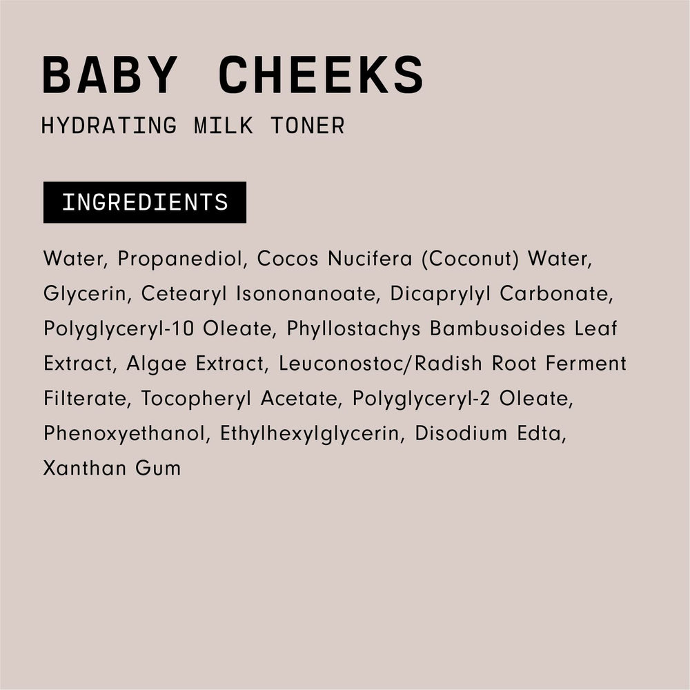 Versed Baby Cheeks toner applying in a morning routine for gentle daily use