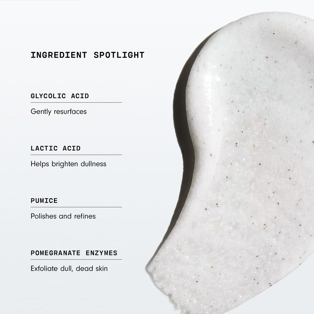 Versed Buff It Out polished skin after use shows smoother body texture.