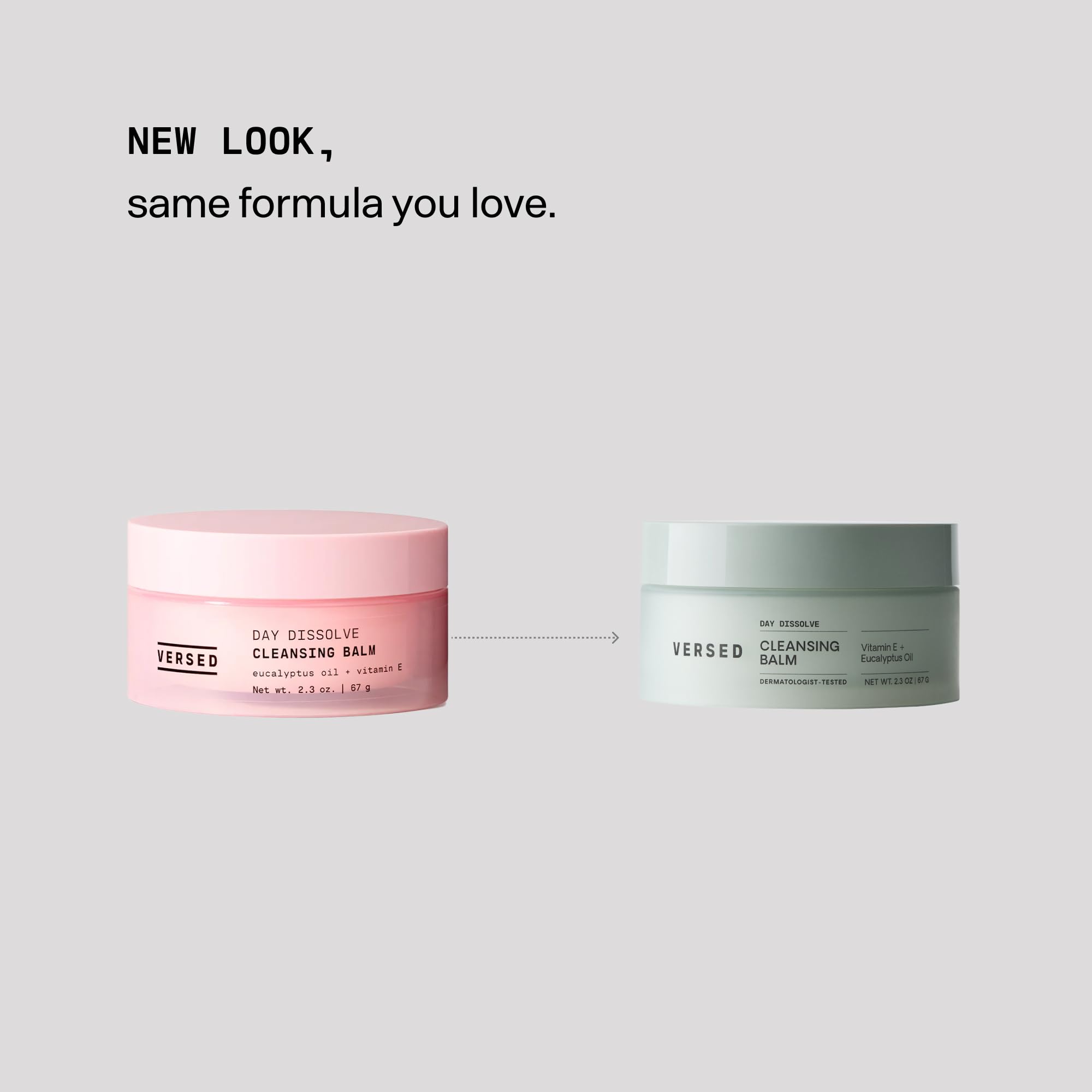 Versed Day Dissolve cleansing balm removing makeup with avocado and jojoba oils