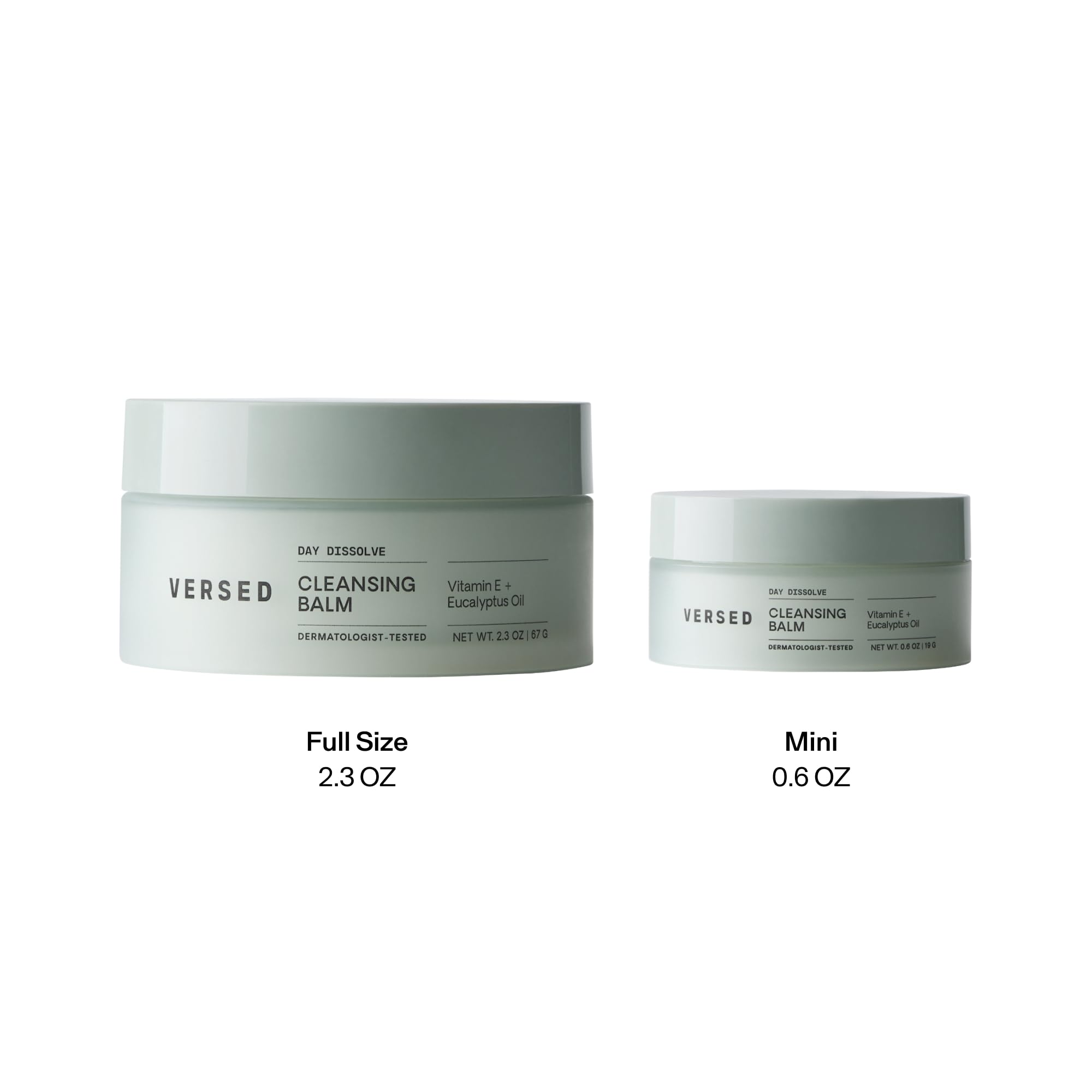 Versed Day Dissolve balm being rinsed off leaving a light finish