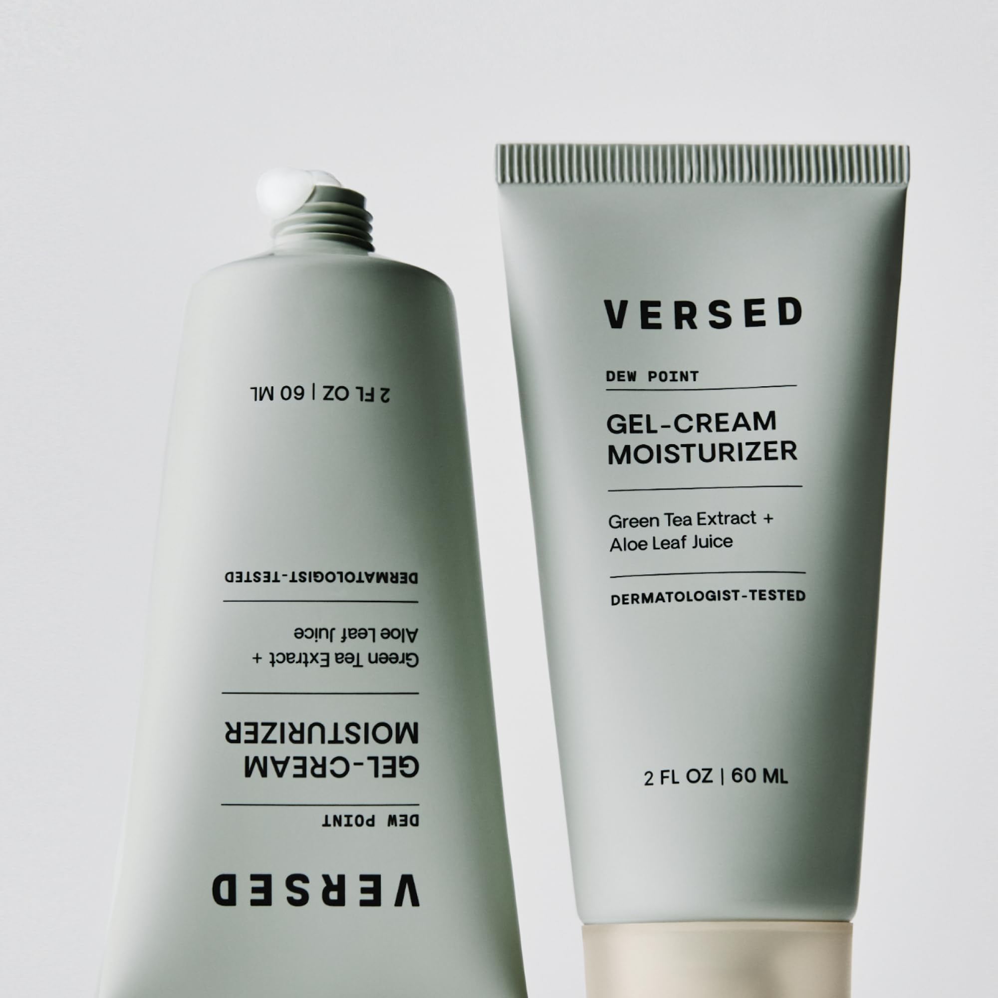 Aloe leaf juice in Versed Dew Point for soothing hydration.