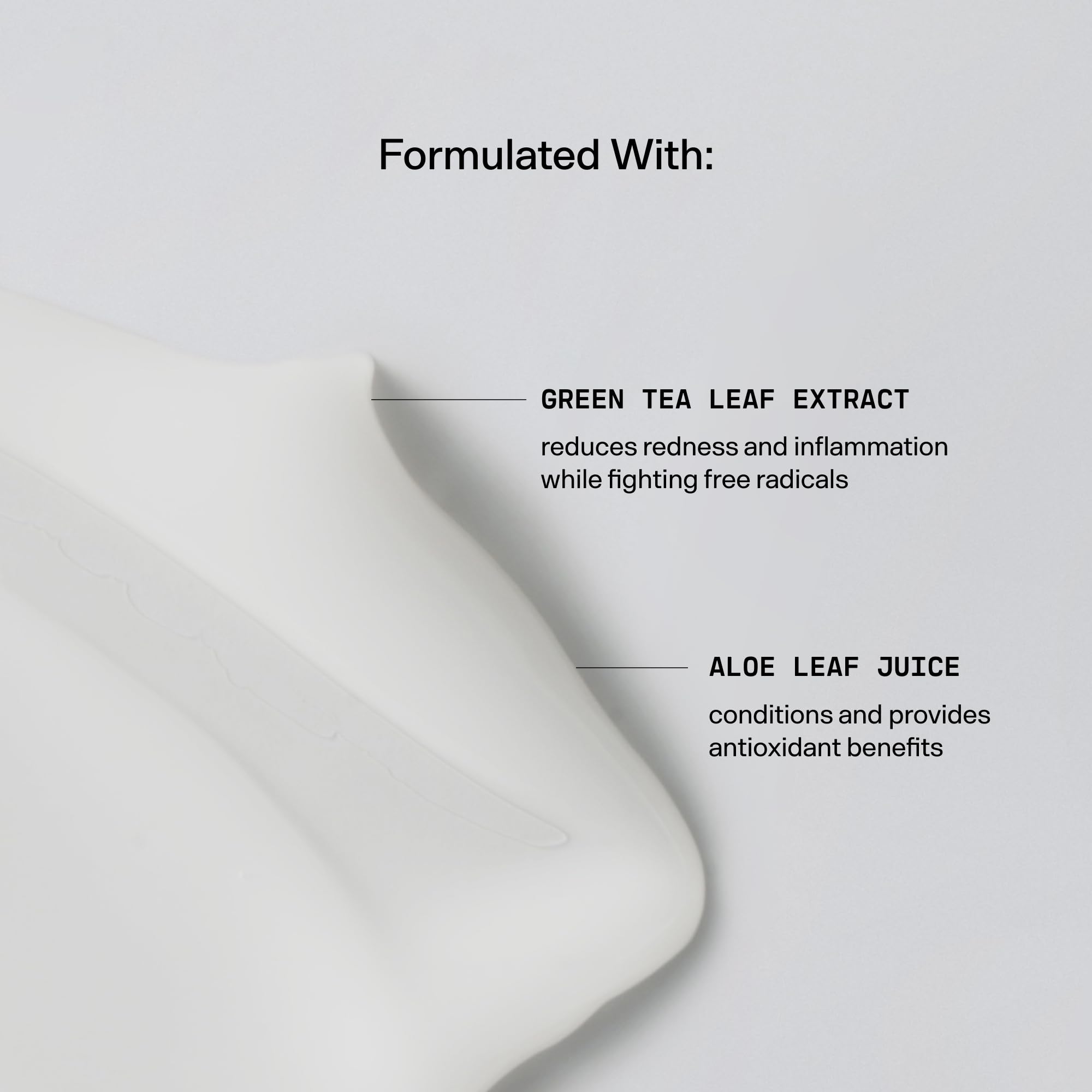 Versed Dew Point gel texture swatch shows quick absorption.