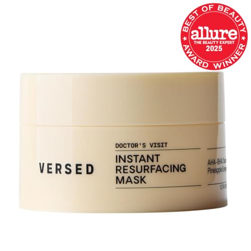 Versed Doctor's Visit mask during application shows a quick two minute exfoliation.