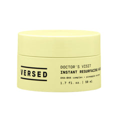 Versed Doctor's Visit Mask packaging highlights at-home exfoliation benefits