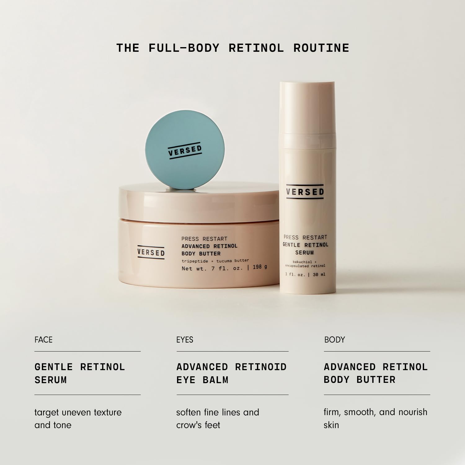 Versed Press Restart microencapsulated retinol with reduced irritation benefits