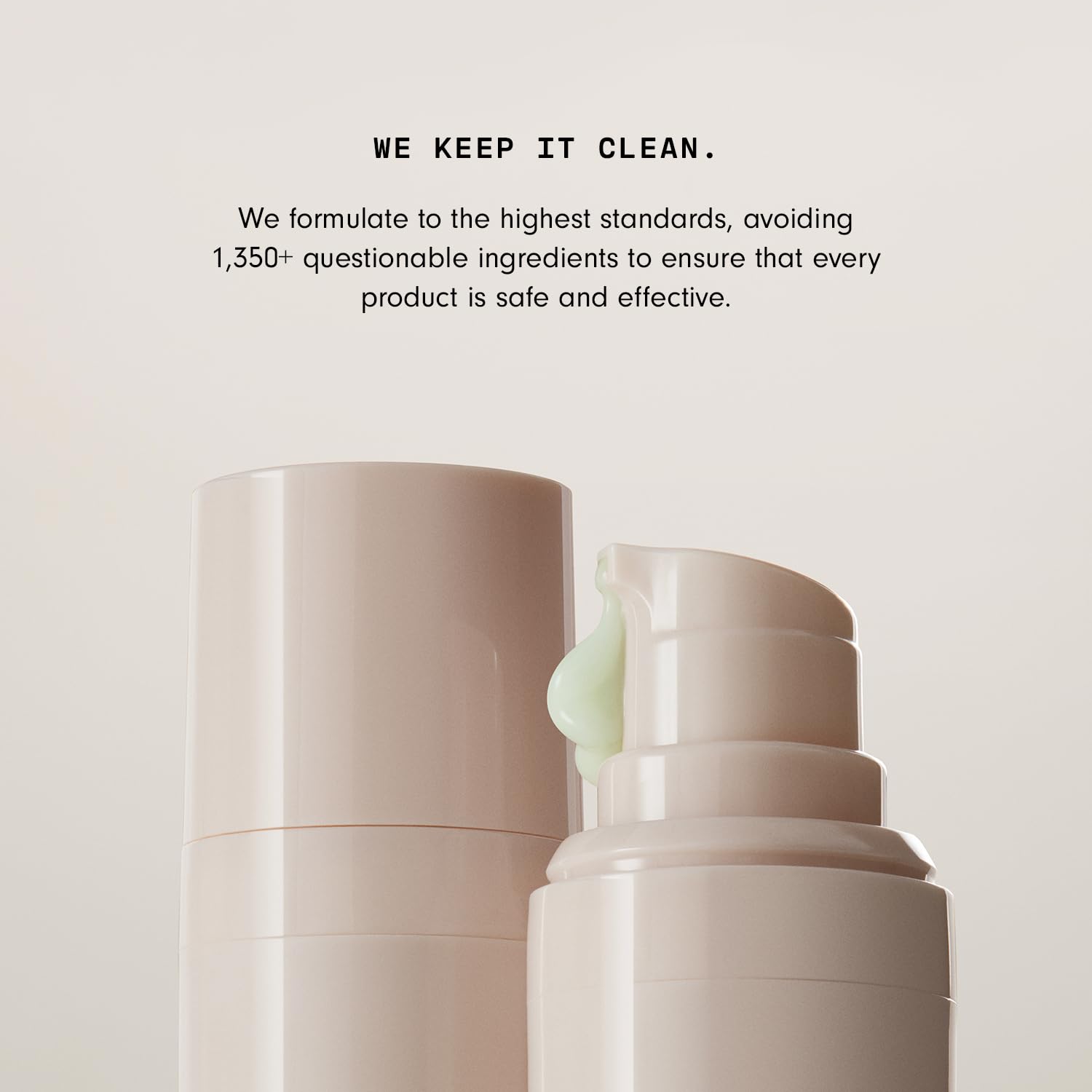 Versed packaging highlights clean ingredients and cruelty-free ethos