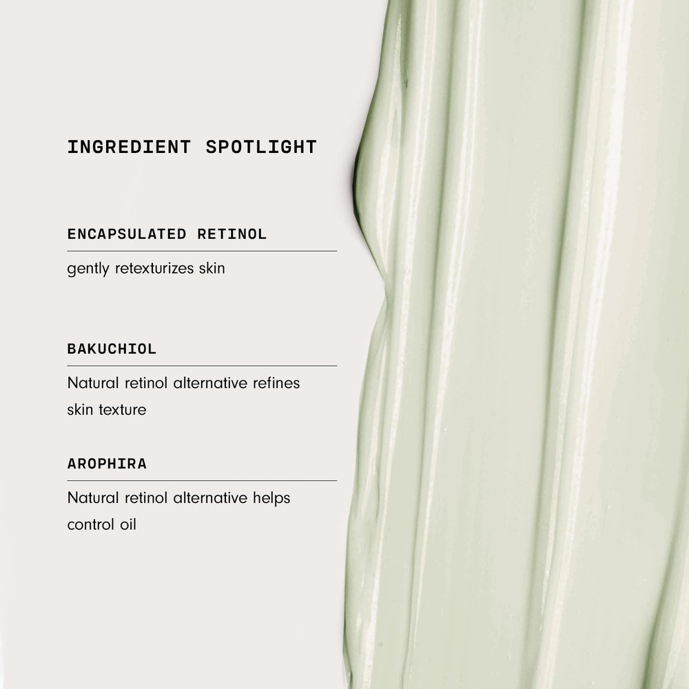 Versed Press Restart serum pump dispense captured for easy nightly application