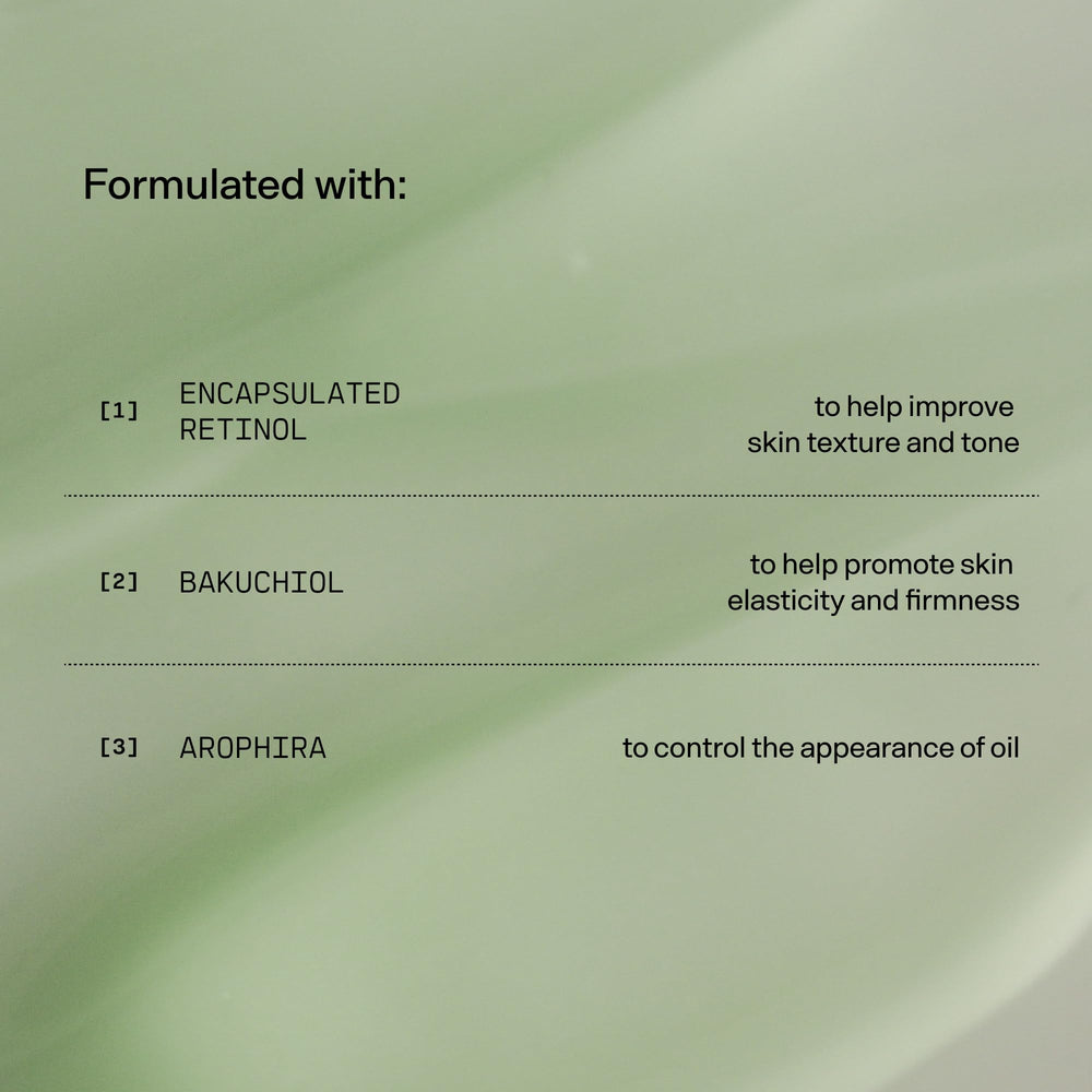 Versed Press Restart serum texture swatch demonstrates creamy consistency for easy layering.
