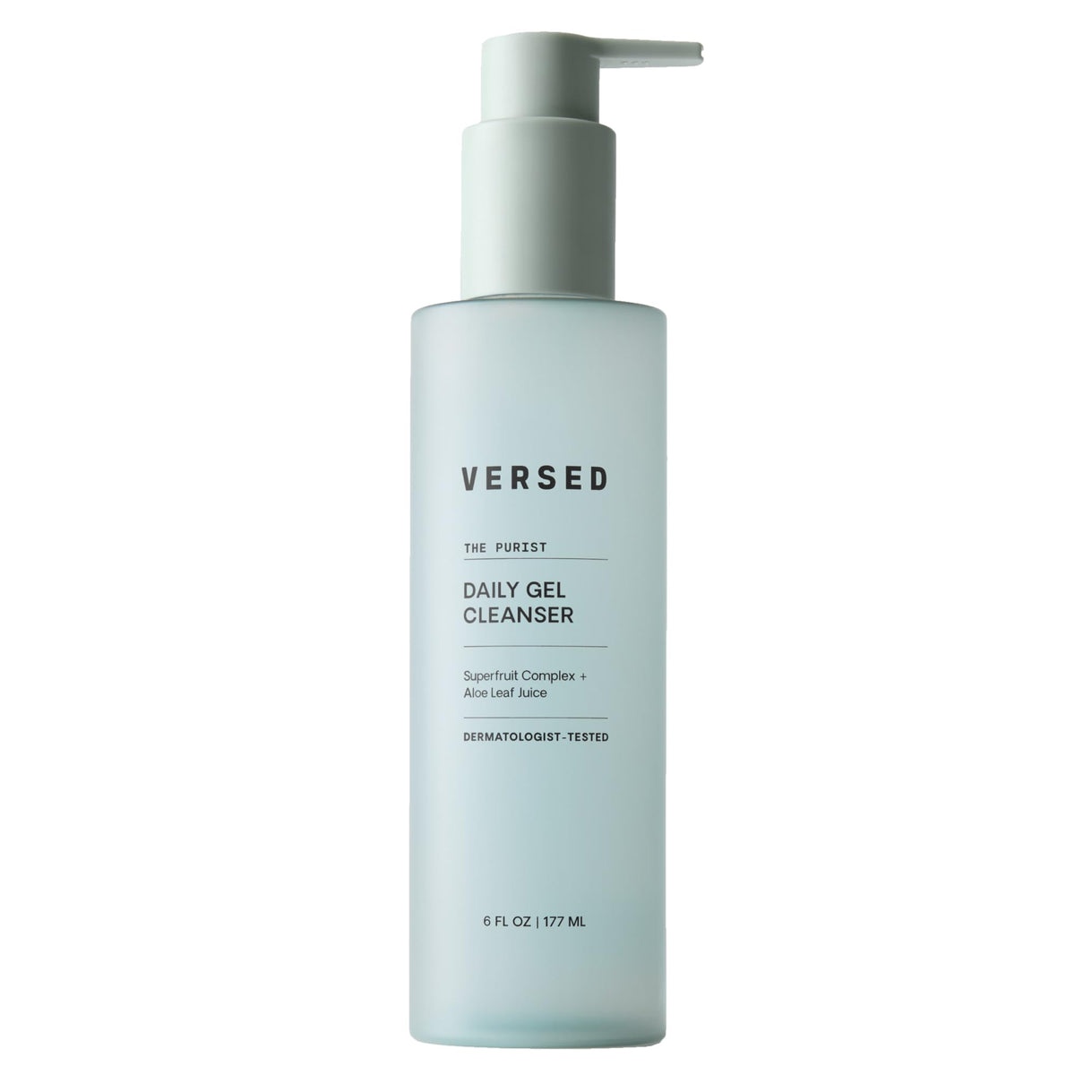 Versed Purist cleanser bottle for a gentle daily antioxidant cleanse