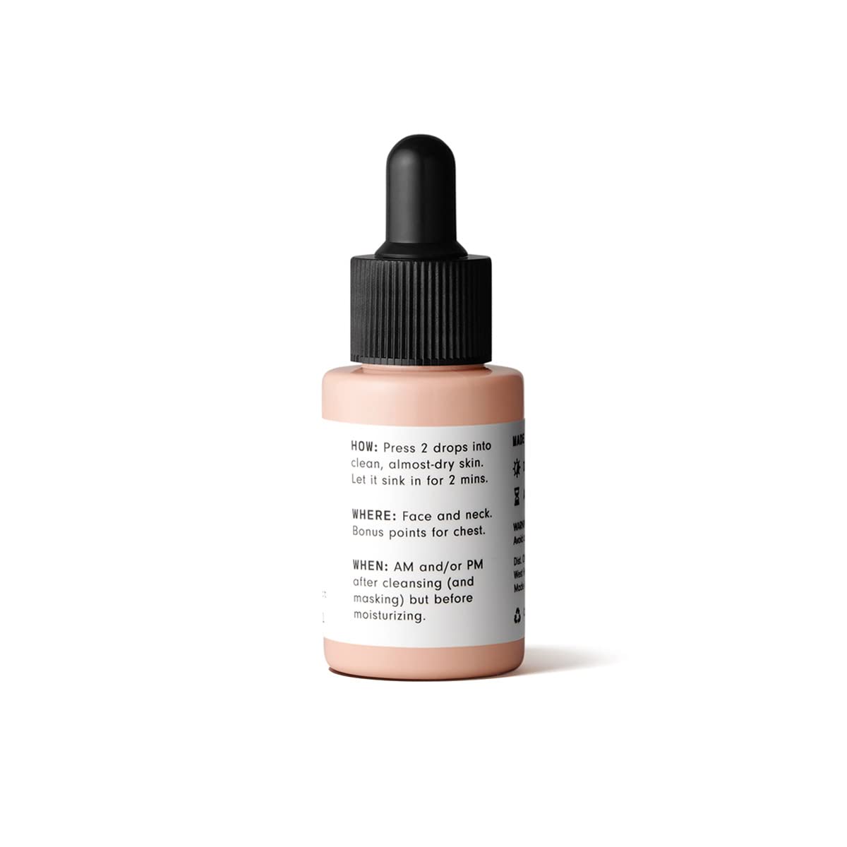 Versed Stroke of Brilliance Serum being applied to clean skin before moisturizer.