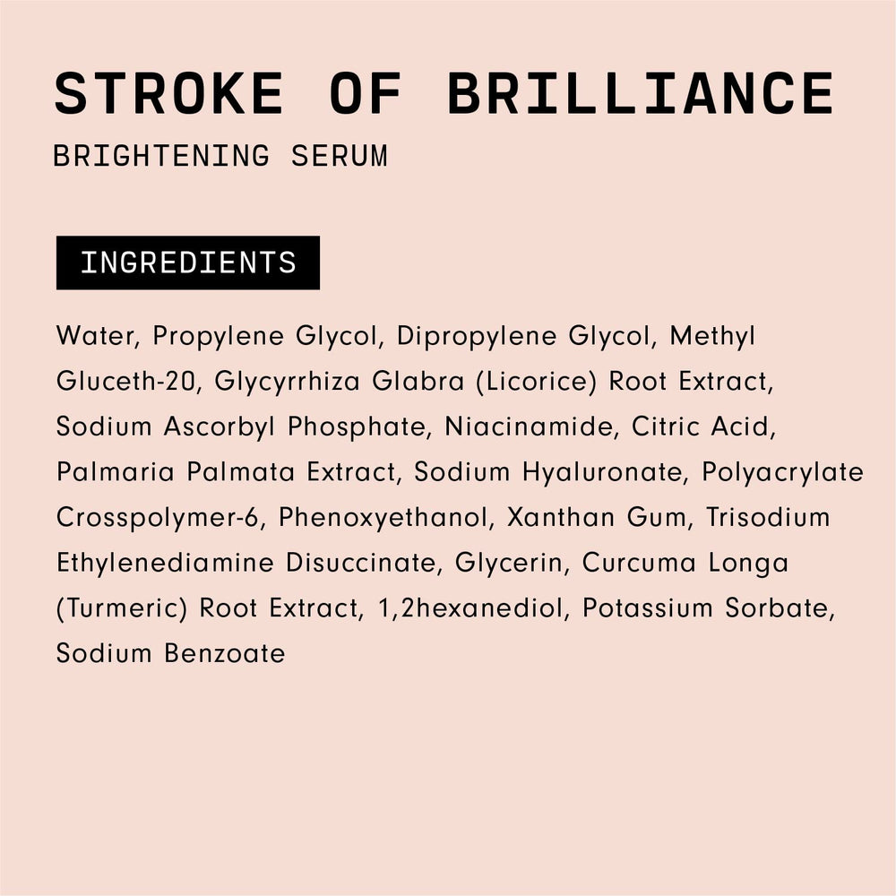 Versed Stroke of Brilliance Serum ready for your morning brightening routine.