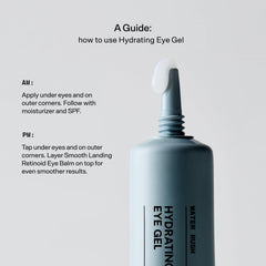 Texture close-up of Versed Water Rush Eye Gel, a refreshing gel-cream hybrid.