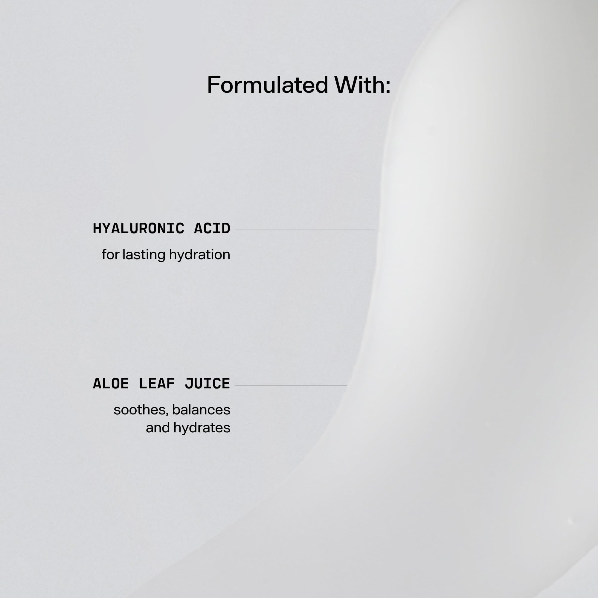 Under-eye area hydrated with Versed Water Rush Eye Gel after application.