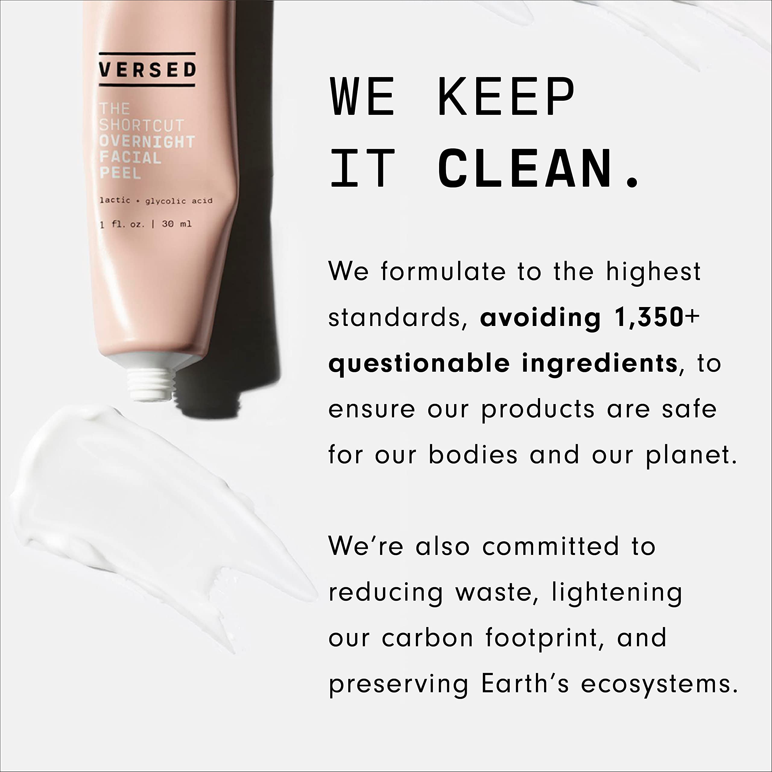 Versed Zero-G eye cream texture swirl demonstrates lightweight hydration for delicate under-eye skin
