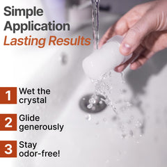 Verve CULTURE roll-on deodorant drying on skin highlights quick-dry formula.