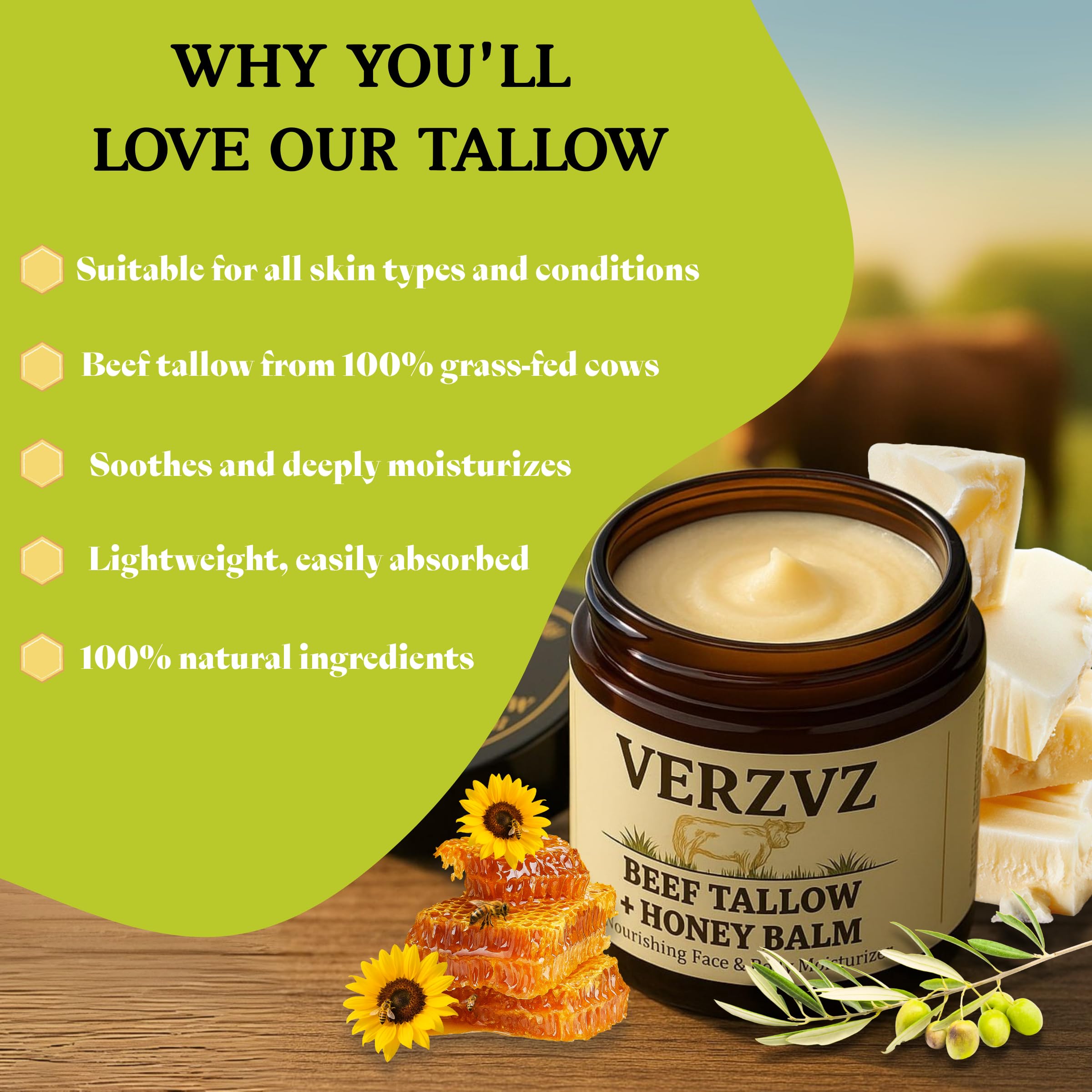 VERZVZ beeswax-and-vitamin-e-balm captures protective moisture without clogging pores.