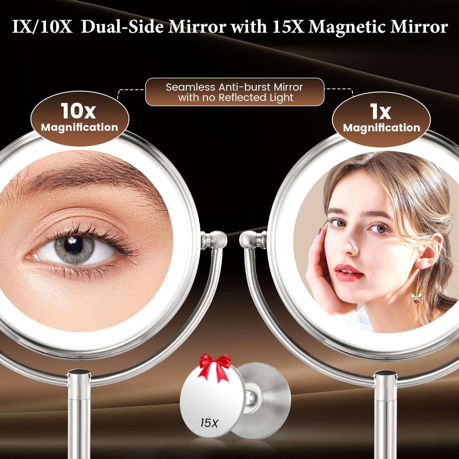 VESAUR 360-degree swivel to find the perfect angle