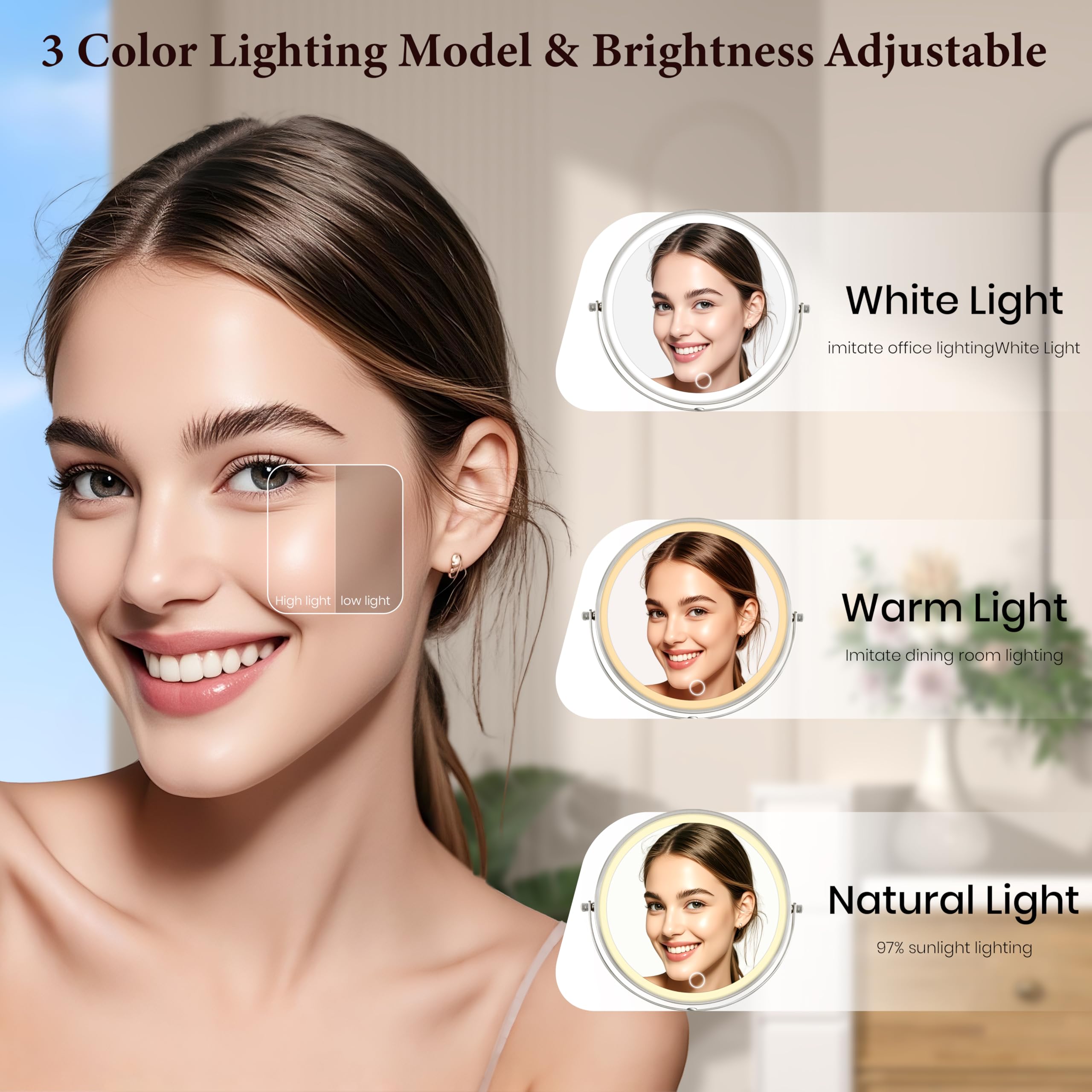 VESAUR 360-degree swivel design for effortless angle adjustments