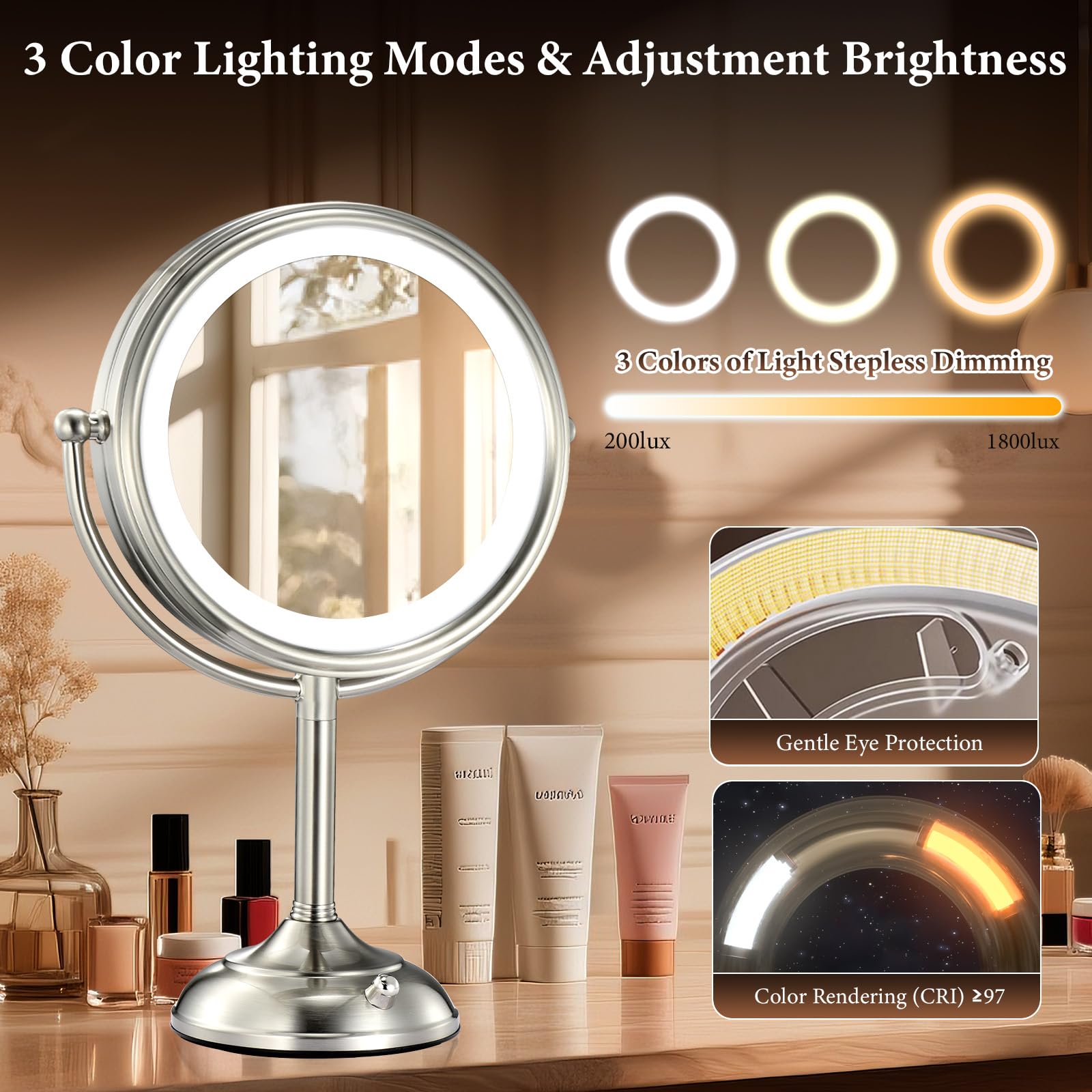 VESAUR high CRI lighting for natural skin tones