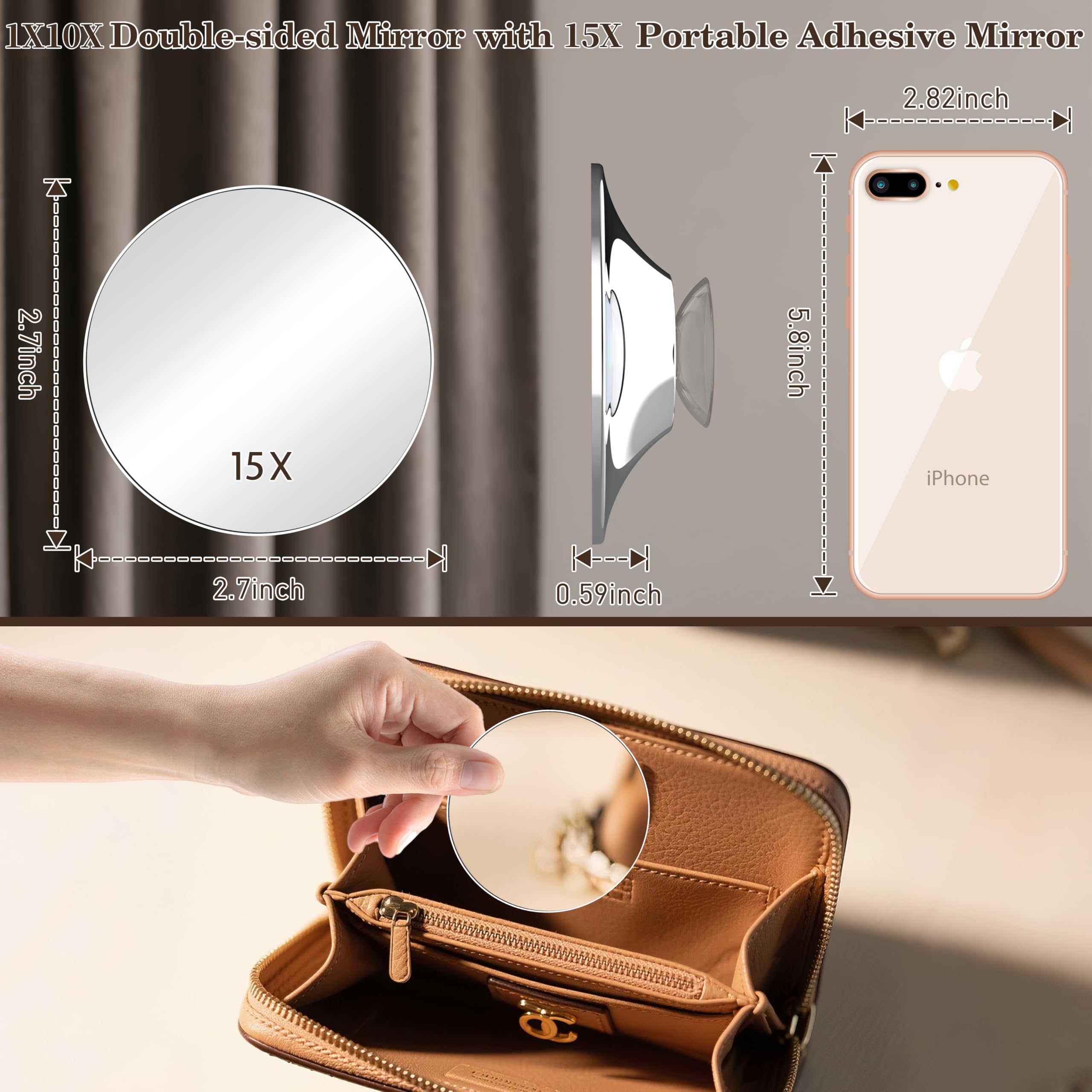 VESAUR upgraded nano-silver surface provides distortion-free reflections.