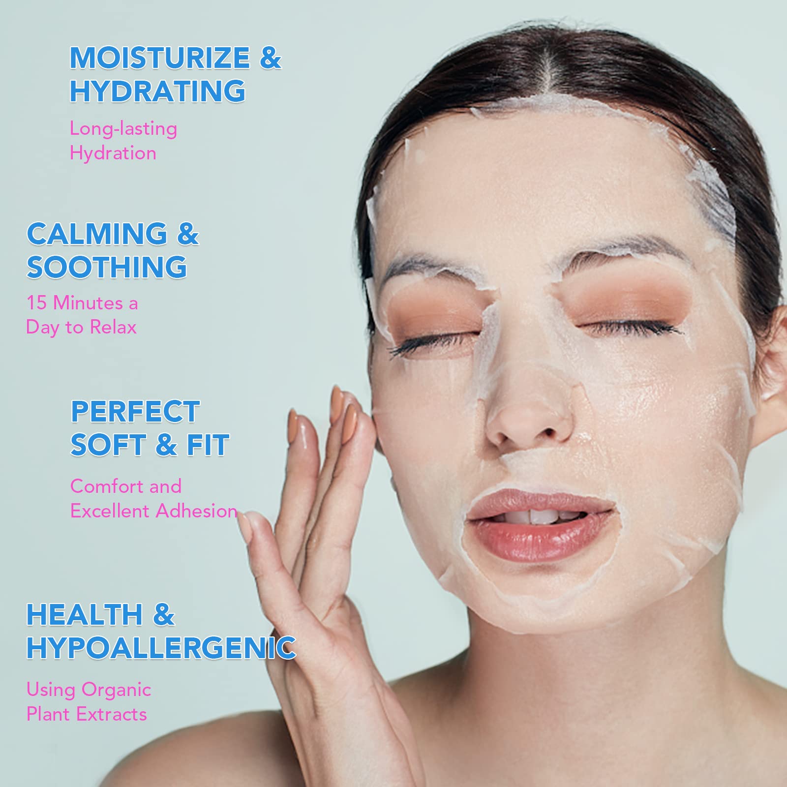 VESPRO advanced-technology sheet mask delivering 10x moisture and nutrients