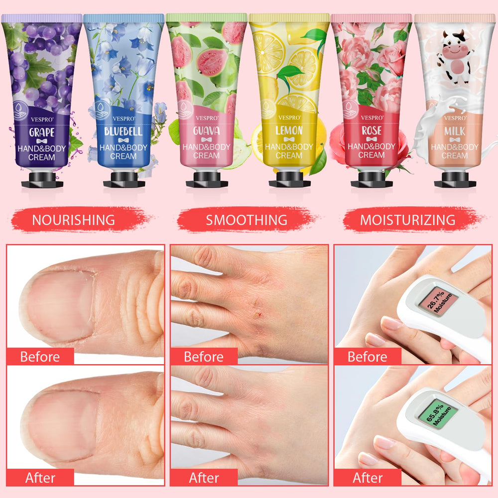 VESPRO chamomile hand cream scent tube with soothing notes and non-greasy finish