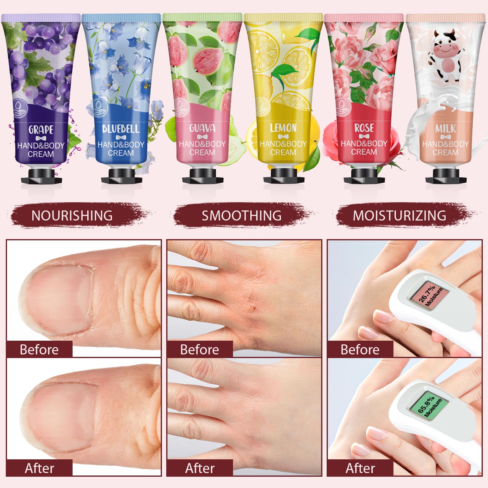 VESPRO gift-ready box with multiple hand creams, perfect for bridal showers or holidays.