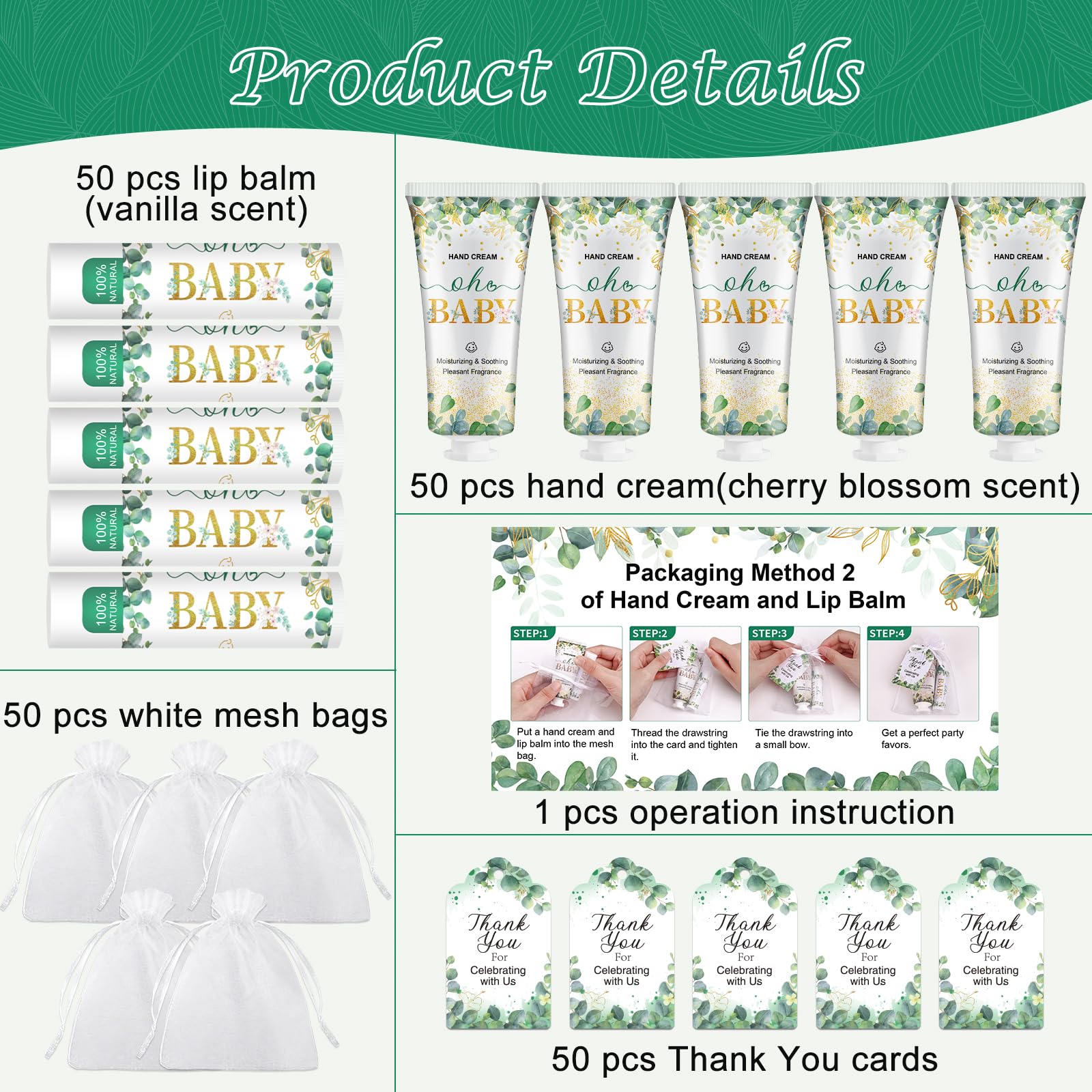 VESPRO lip balm bulk set for event guests.