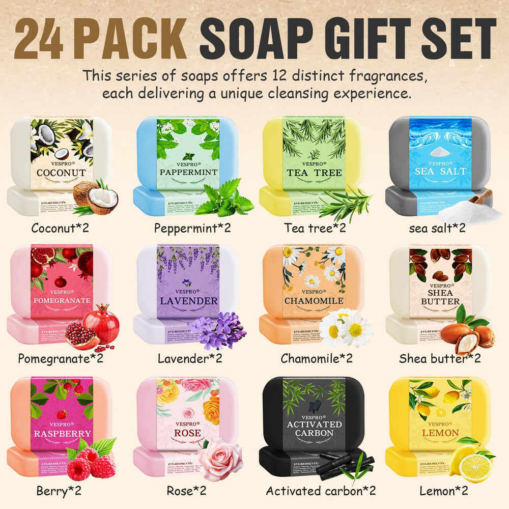 VESPRO natural sisal bags with bars for mess-free lathering during travel