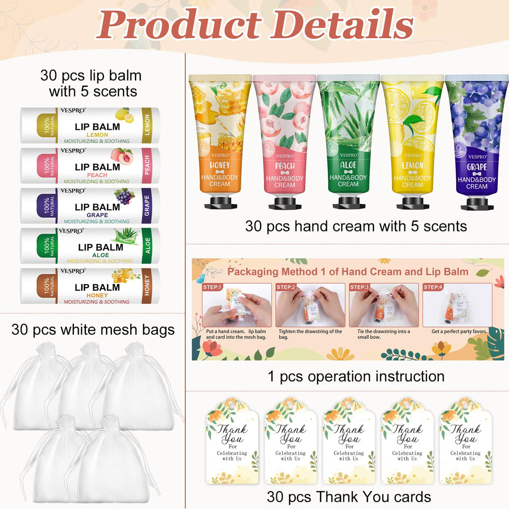VESPRO thank you cards with organza bags for refined gift presentation.
