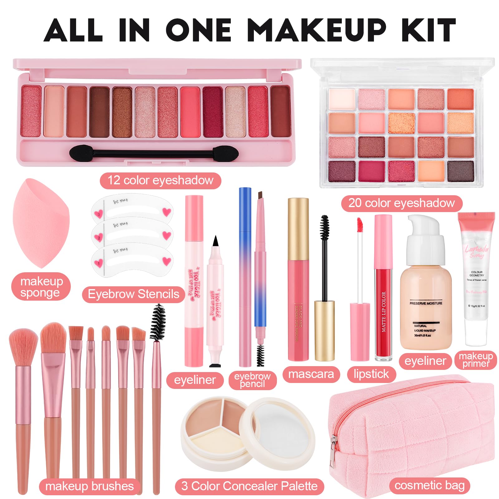 VESPRO travel-friendly makeup bag keeps essentials organized for on-the-go touch-ups