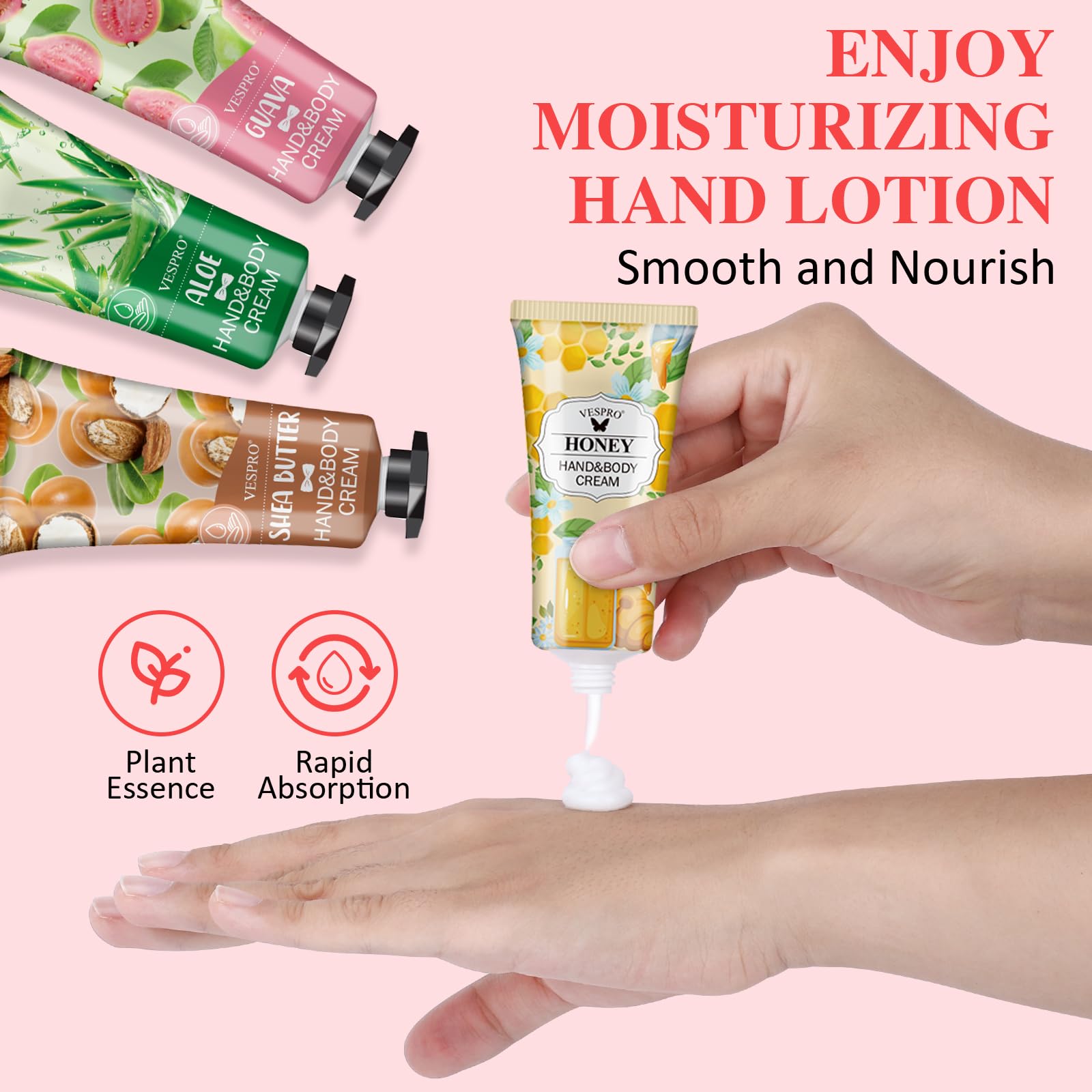 VESPRO travel-size hand cream pack ready for bags and trips