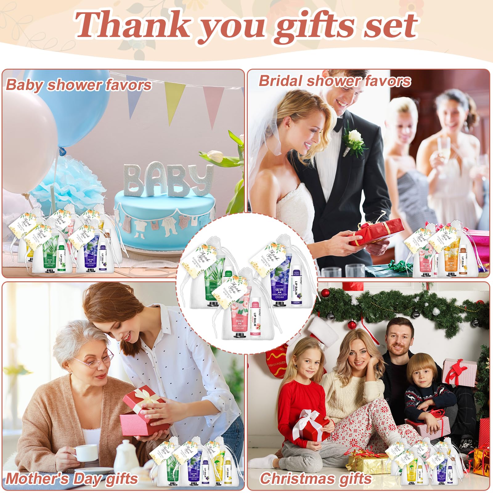 VESPRO wedding and event favors ready for guest gifting.